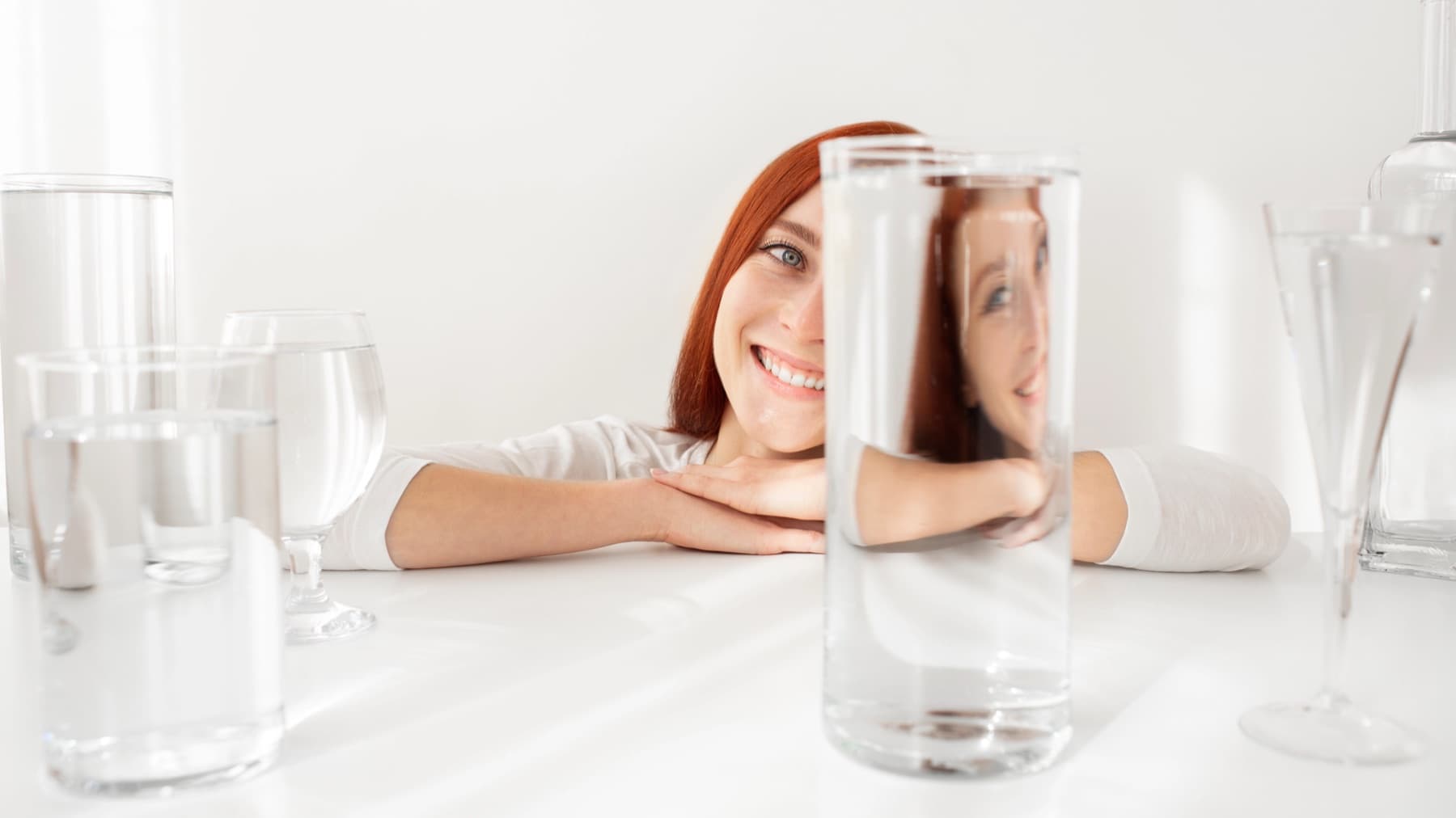 Clear drinking water presented for quality and process review