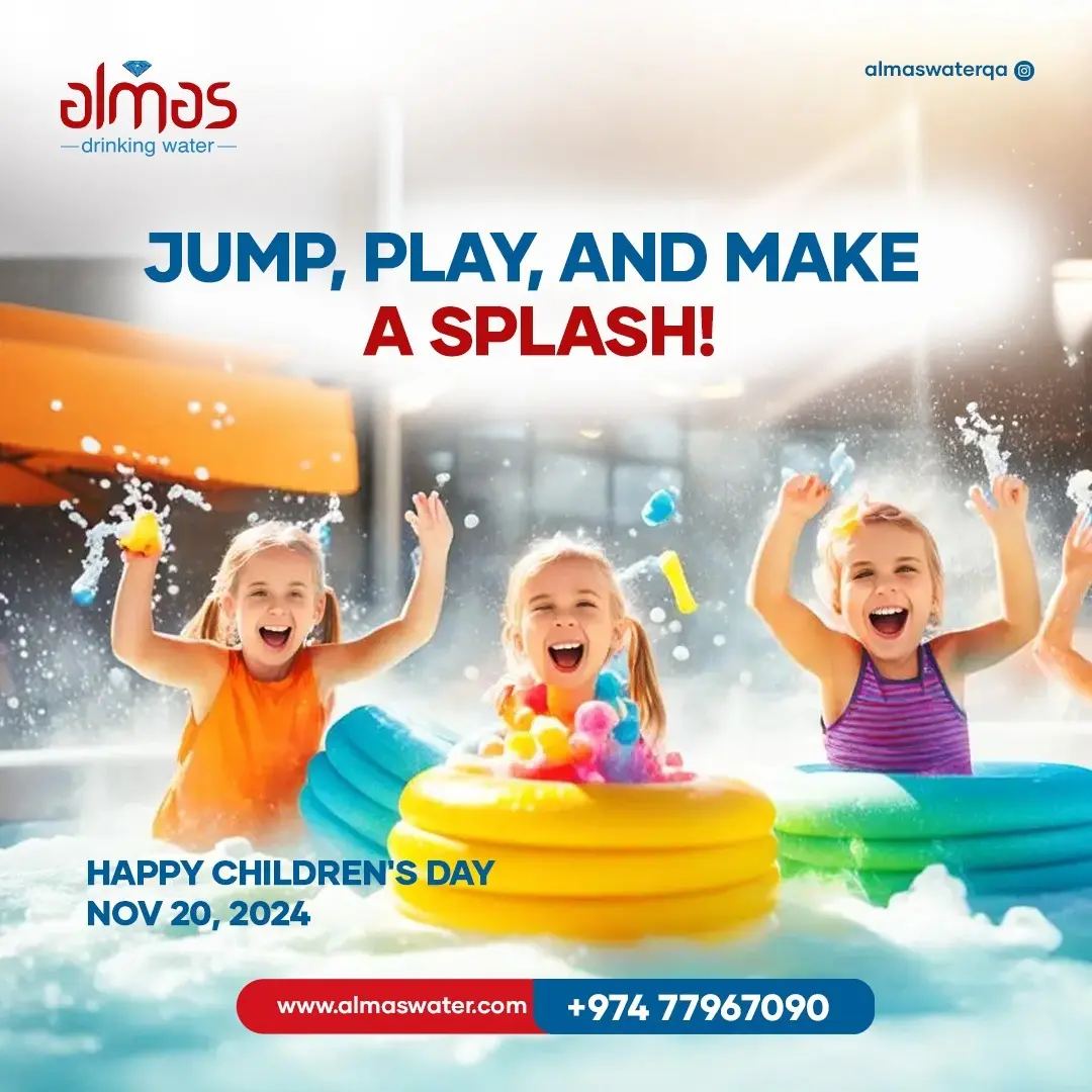 On Children's Day, we celebrate the joy and wonder of childhood.  Almas Water is proud to support healthy hydration for growing kids.
.
.
#HappyChildr