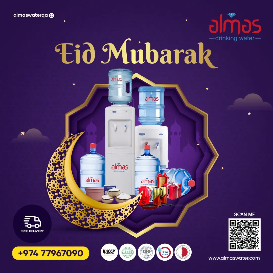 Eid Mubarak ! May the purity of water remind us of the clarity and peace this Eid brings. Wishing you and your family health, happiness, and prosperit