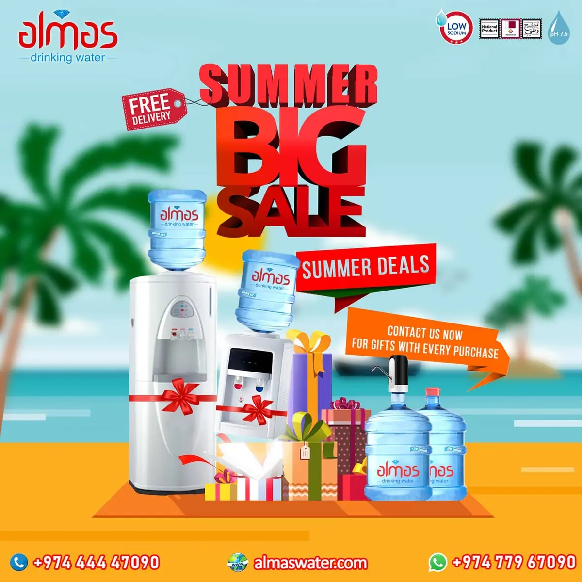 Summer Sale! Contact wa.me/97477967090 or call 44447090