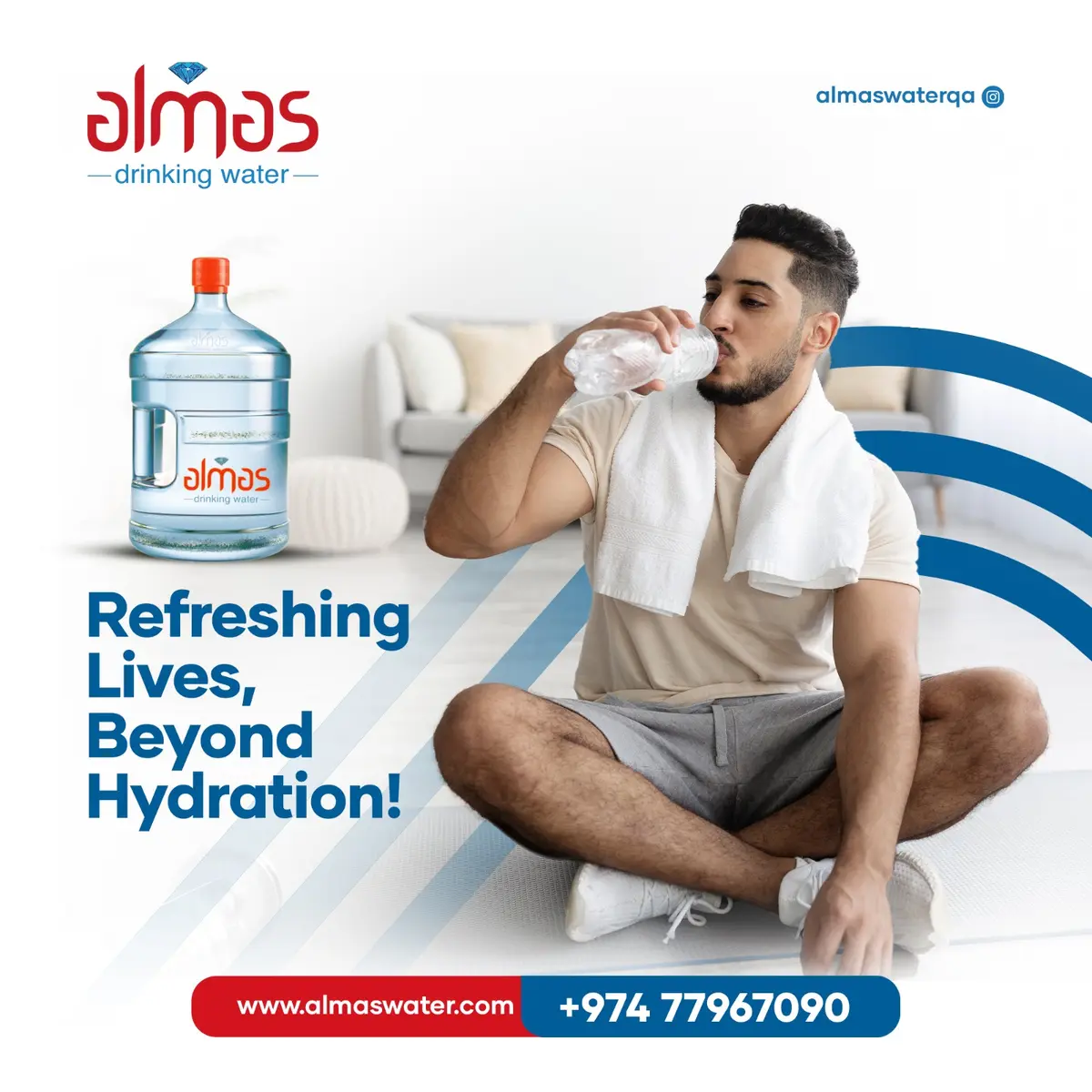 A journey to wellness with Almas water. Contact us now !

#pure #water #drinking #every #drop #harmony #gallon #almaswater #qatar #StayHydrated #purew