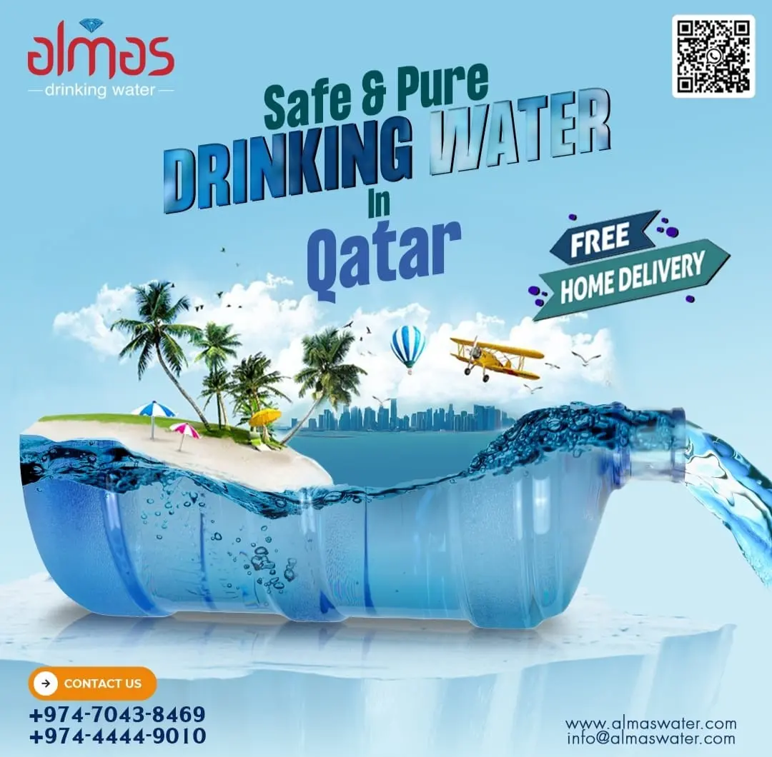 Safe & Pure Drinking Water In Qatar. For You & Your Families.
𝐃𝐑𝐈𝐍𝐊 𝐏𝐔𝐑𝐄, 𝐃𝐑𝐈𝐍𝐊 𝐀𝐋𝐌𝐀𝐒!

𝐅𝐫𝐞𝐞 𝐃𝐞𝐥𝐢𝐯𝐞𝐫𝐲 𝐀𝐭 𝐘𝐨𝐮𝐫 𝐃�