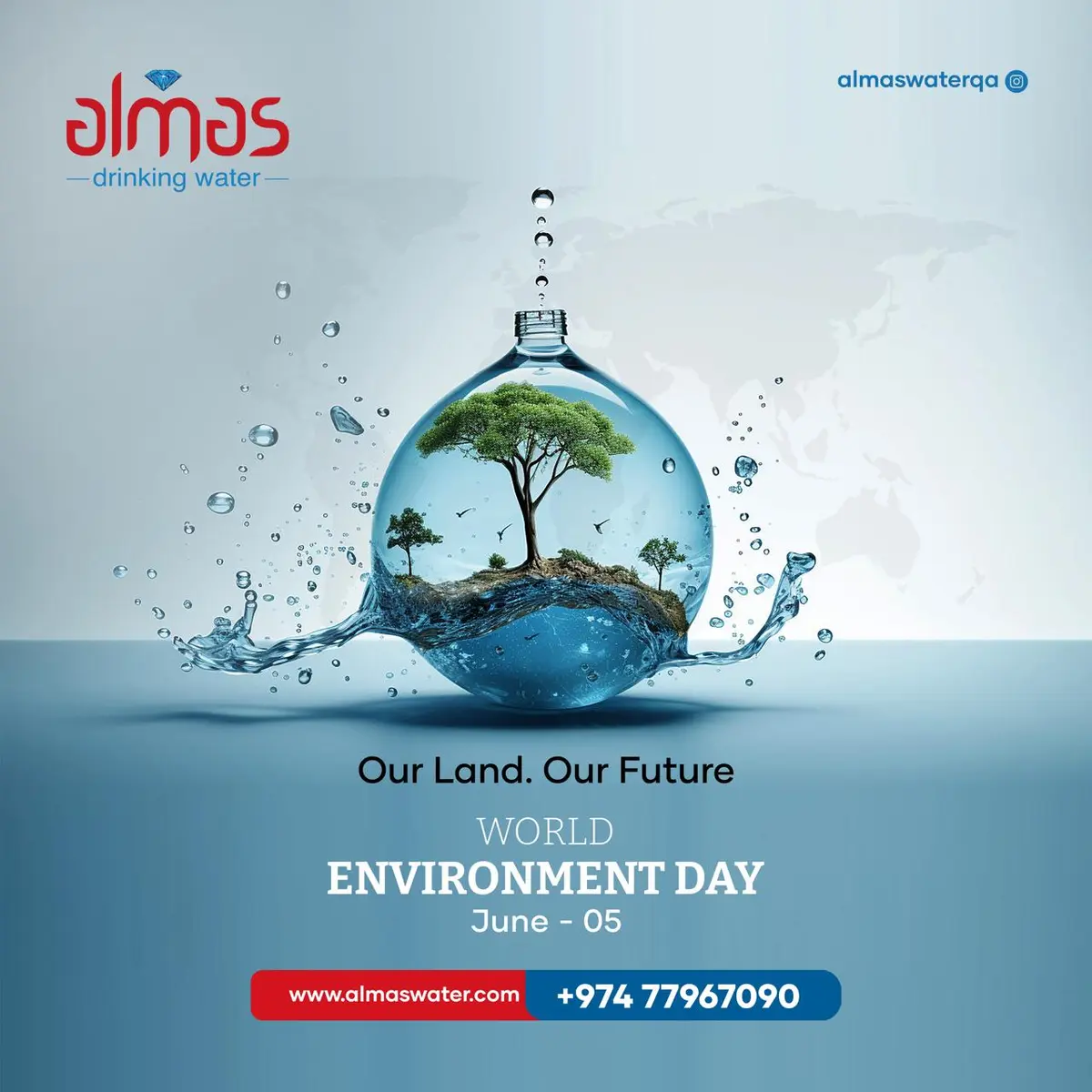 Our land, our future: Every drop counts, every tree matters. Let's protect our precious water resources and cultivate a greener world, together.

#Wor
