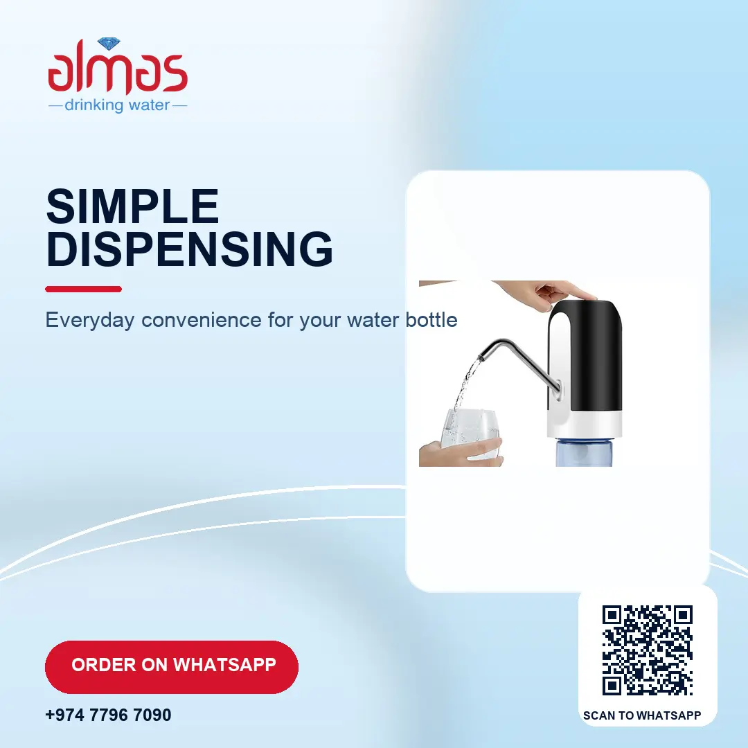 A simple way to dispense water at home or in the office. Ask Almas about compatible water accessories: https://almaswater.com/
WhatsApp: https://wa.me