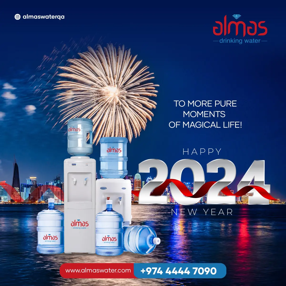 Let's make this 2024 a brighter year with good health and goodness. 
We wish you all a Happy New Year.

#happy #new #year #newyear #almas #almaswater 