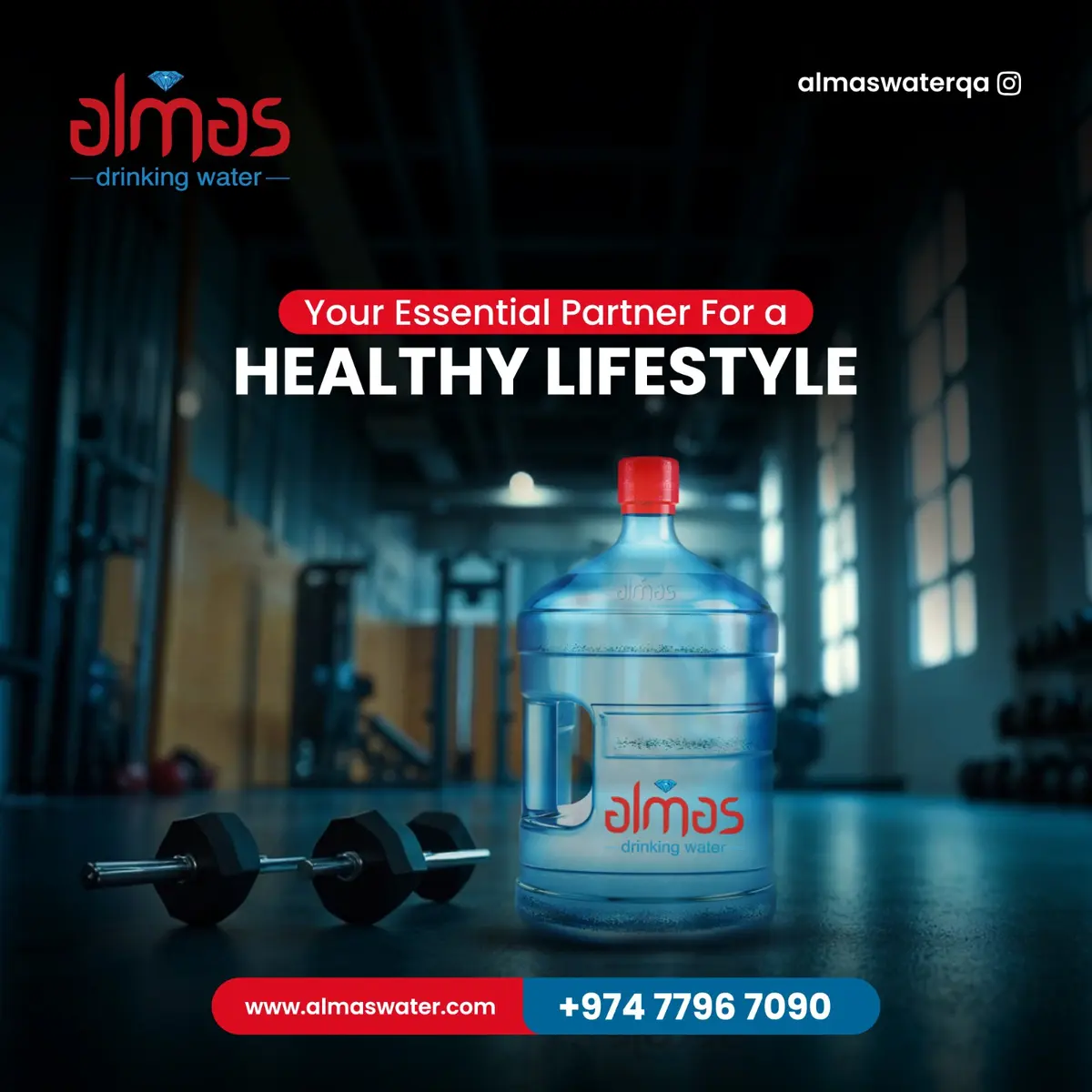 Stay hydrated and energized with our pure, refreshing water.
Order Now and Hydrate Right!

Order now at +974 7796 7090 or visit www.almaswater.com
.
.