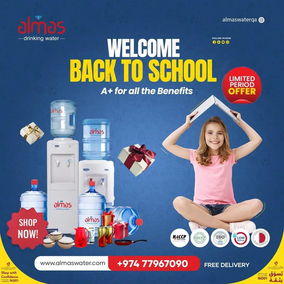 Hydrate and excel!  Almas Water is the perfect companion for back-to-school success. Enjoy the benefits of clean, pure water with our limited-period o