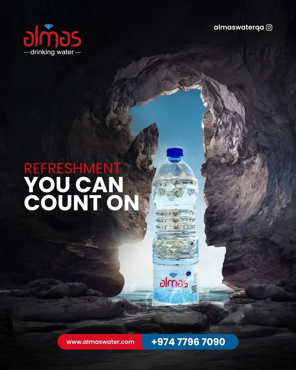 Always on the move? Stay refreshed with the cool that’s always 
ready when you are. 

Pure, simple, and made to keep up with your day
Almas Water is t