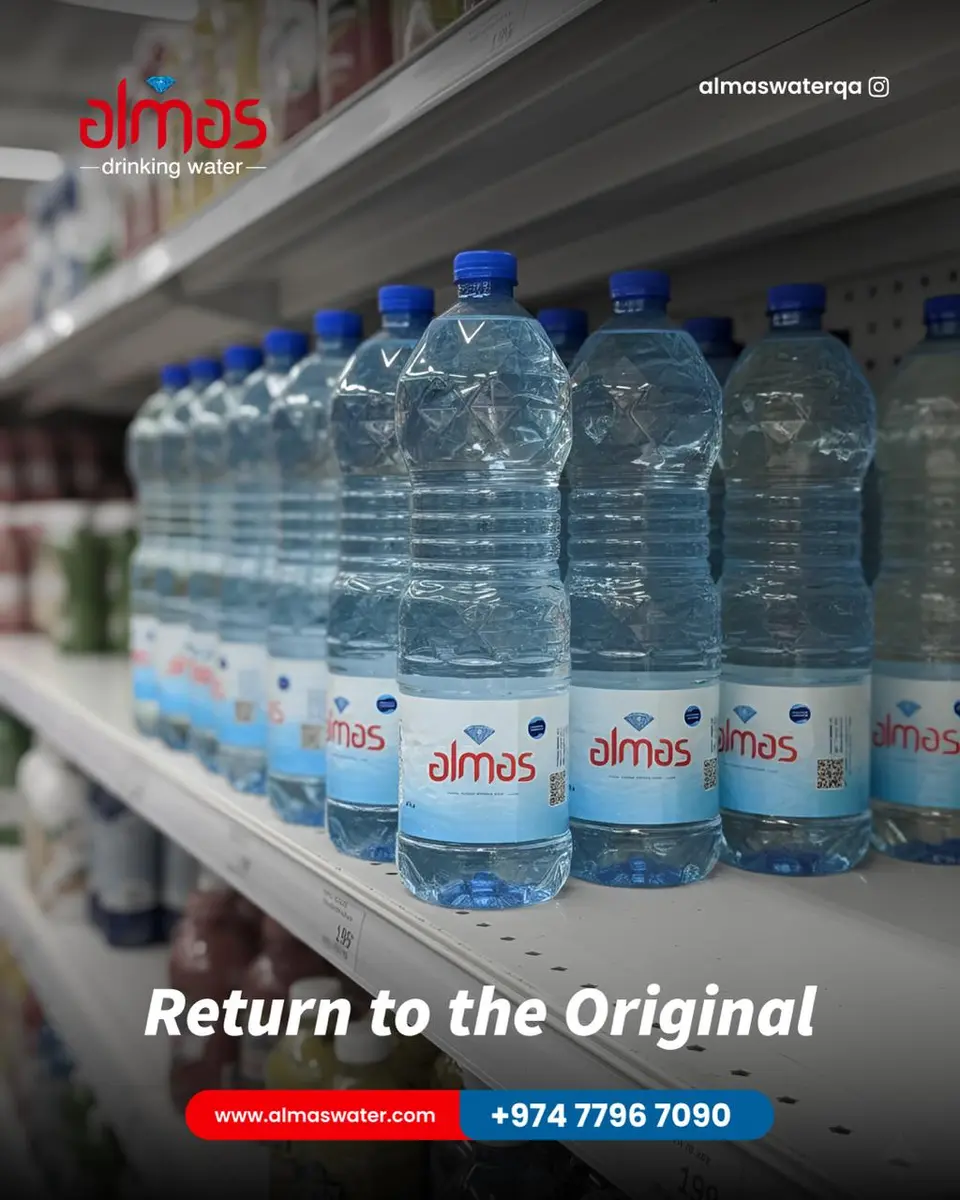 Experience the clarity that fuels your day. Almas delivers a pure, refreshing moment every time you reach for it.

#AlmasQatar #StayHydrated #PureRefr