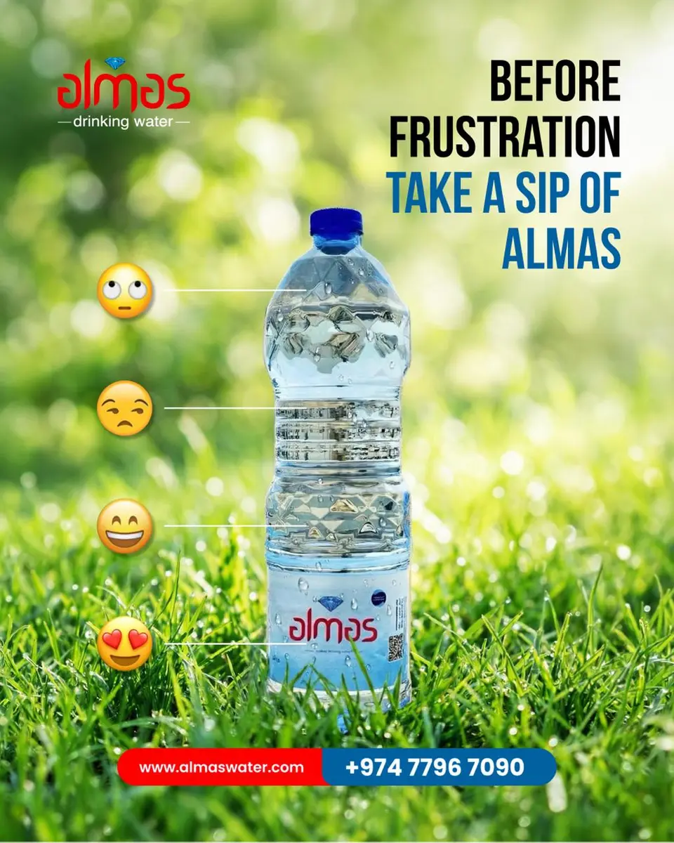 Some moments just need a pause before they turn heavy. A simple sip of water can help bring things back to balance.

#AlmasWater #DailyHydration #Qata