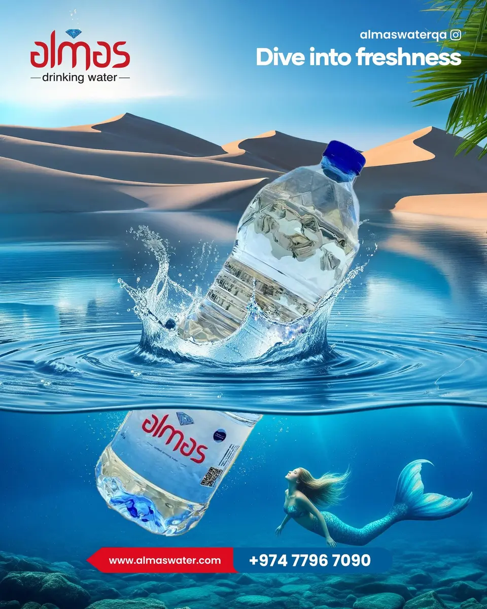 Pure, refreshing, and made for every moment. 💧
Dive into freshness with Almas Water, your trusted choice in Qatar.

#almaswater #qatar #purewater #fr