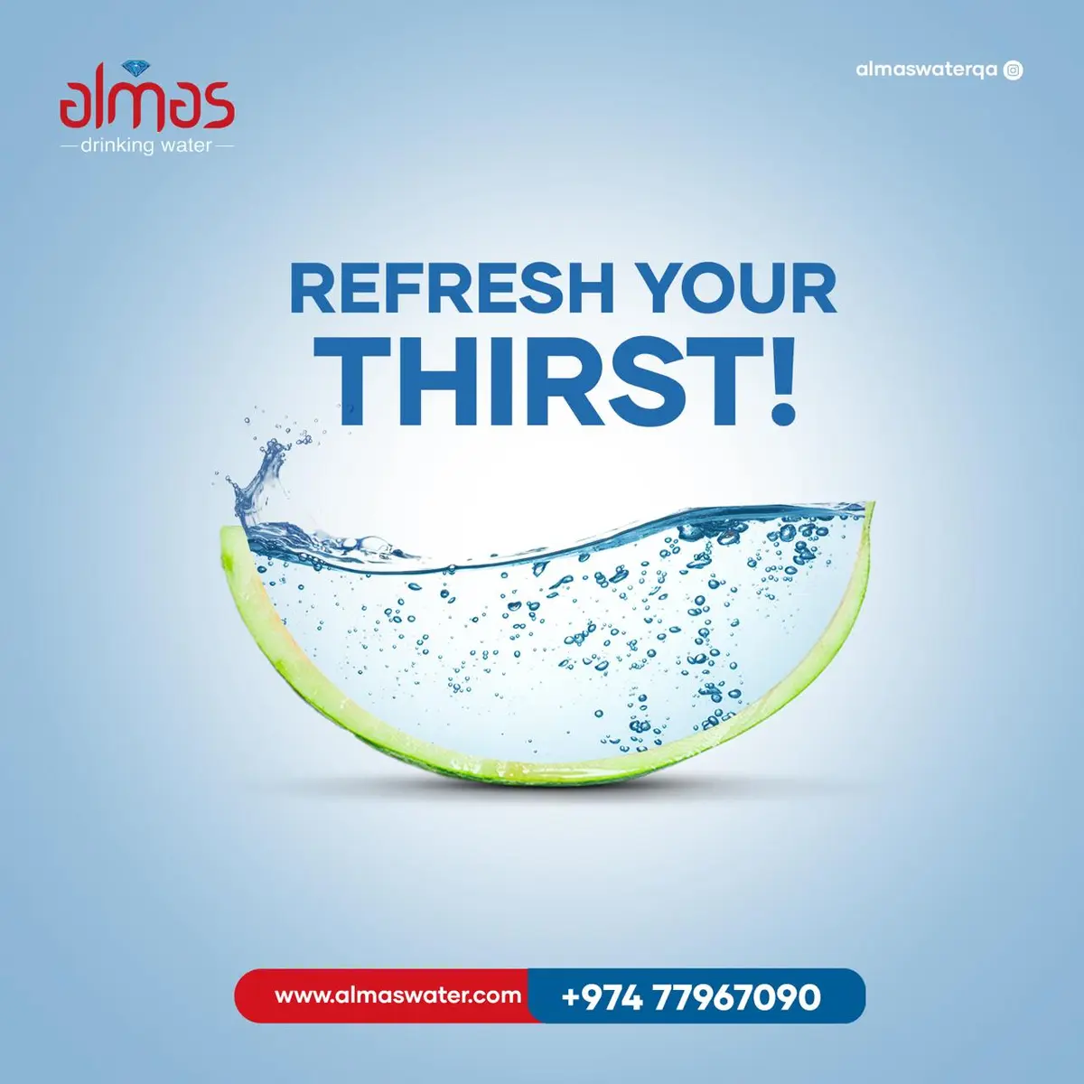 Stay refreshed this summer with Almas Water.
Boost your fruit intake and stay hydrated for optimal health. Embrace the season with the hydration and n